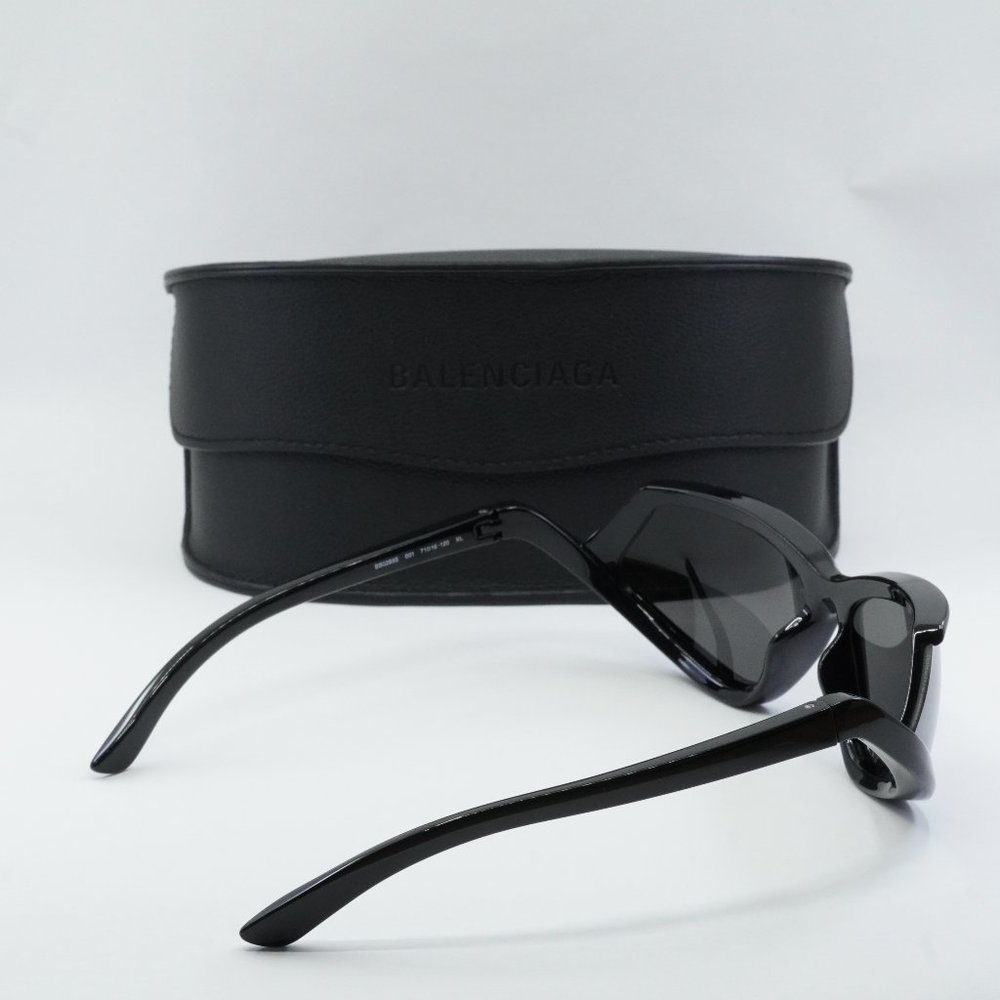 FINAL PRICE NEW BALENCIAGA BB0289S 001 BLACK SILVER SUNGLASSES - Picture 10 of 10